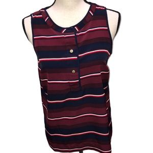 Tommy Hilfiger striped sleeveless blouse Size M
